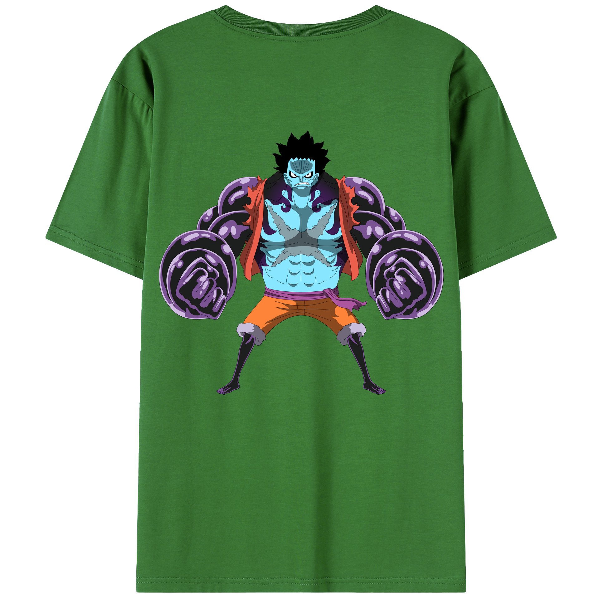 ワンピース モンキー・D・ルフィ ONE PIECE Monkey D. Luffy レディース半袖Tシャツ(バックプリント)